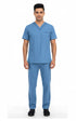 Men’s 4-Pocket V-Neck contrast Scrub